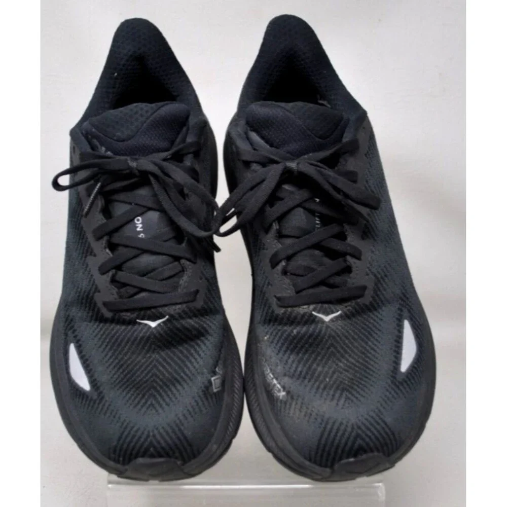 Hoka Clifton 9 GTX Mens Sz 8D Running Shoes Black Gore-Tex Waterproof Athletic